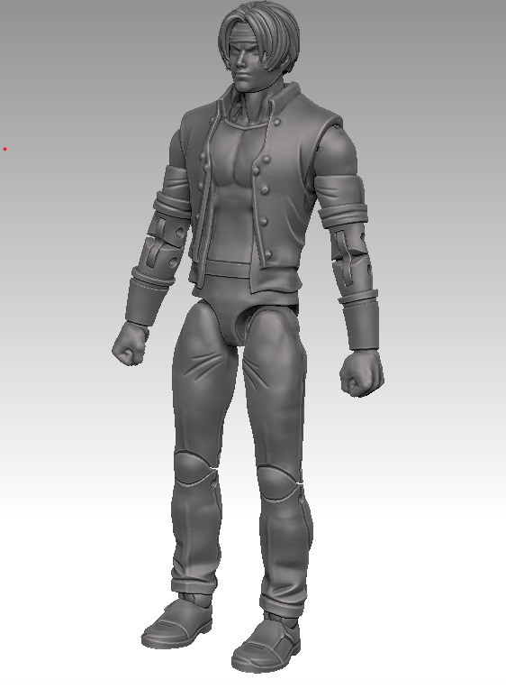 Kyo Kusanagi 13cm Articulated Figure 3D print model_2