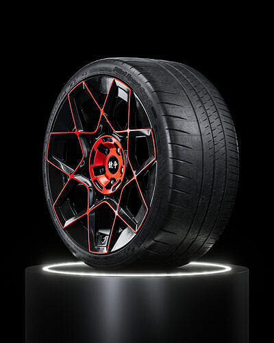 Michelin Pilot Sport Cup 2 305 30 ZR20 3D model