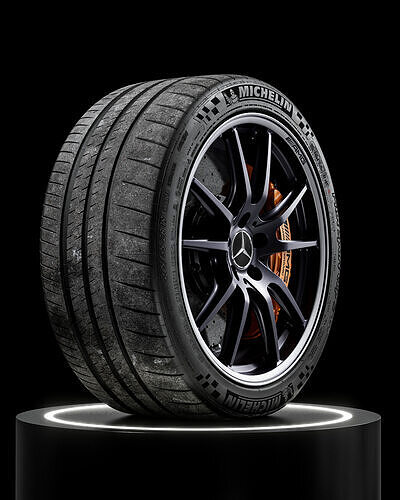 Michelin Pilot Sport Cup 2 275 35 ZR19 100Y AMG 3D model 6