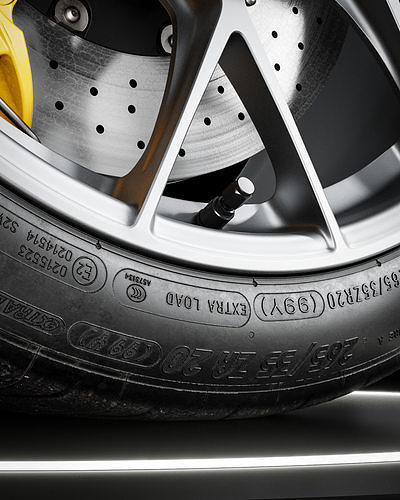 Michelin Pilot Sport Cup 2 265 35 ZR20 95Y REVAMP 3D model 2