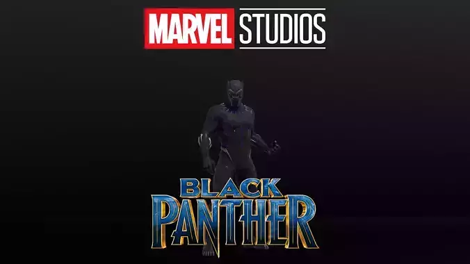 Black Panther - T Challa Low-poly 3D model