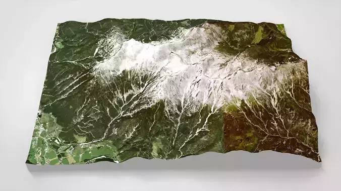 Mountain landscape Loferer Steinberg Austria