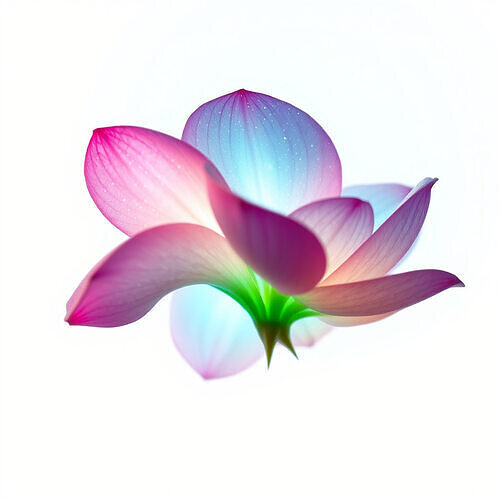 Vibrant Lotus Flower D Model Pack Low-poly 3D model
