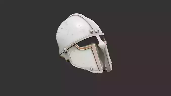 Rusted Helmet in Grass