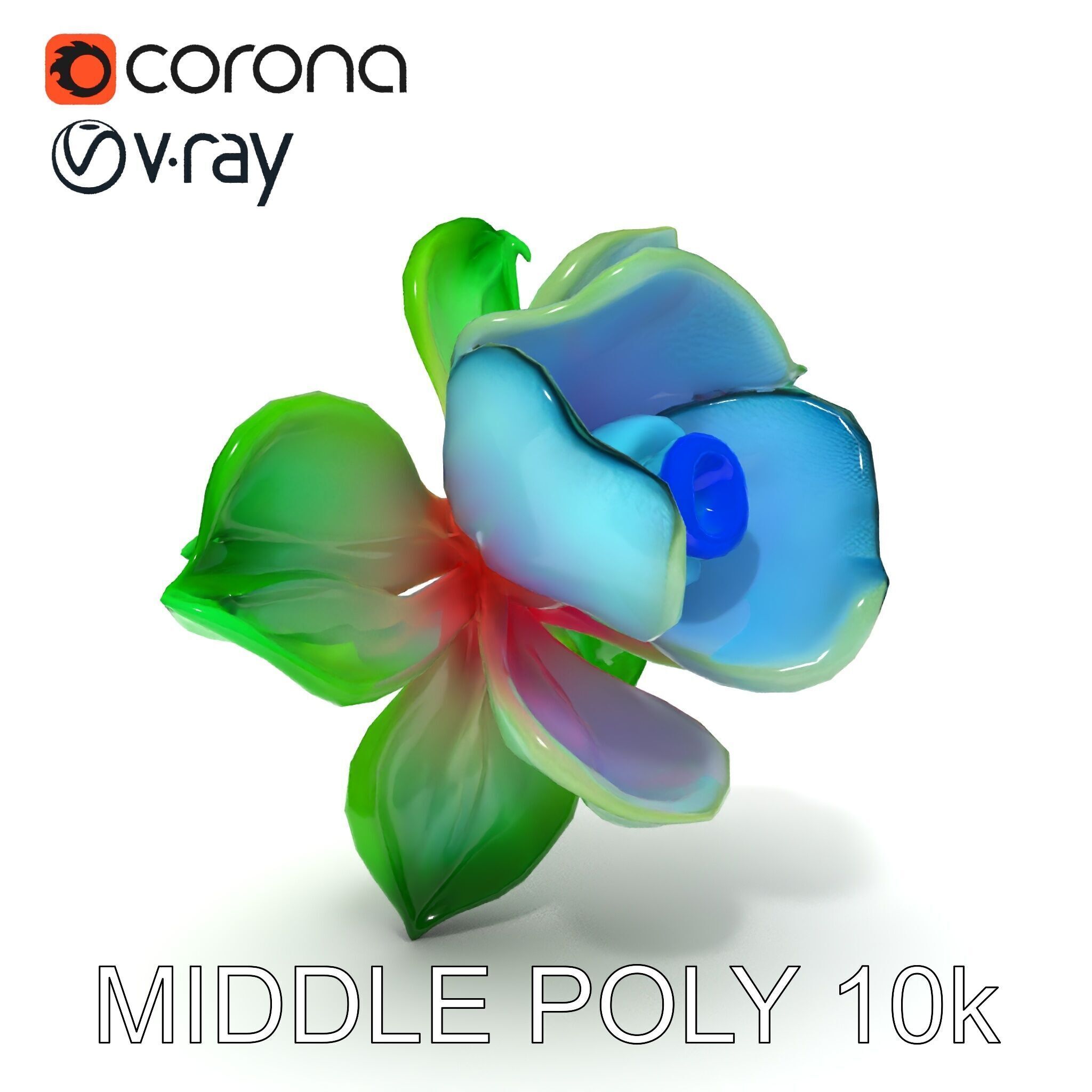 Colorful Bloom Flower Model Pack for D Rendering Low-poly 3D model_30
