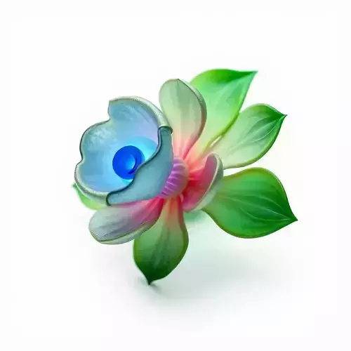 Colorful Bloom Flower Model Pack for D Rendering Low-poly 3D model