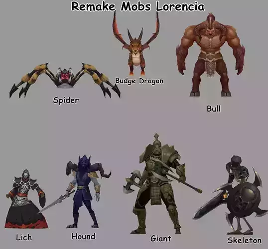 Lorencia Monsters 3D Model Collection