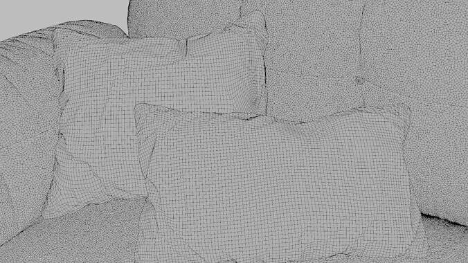 Cozy Modern Sofa 3D model 7