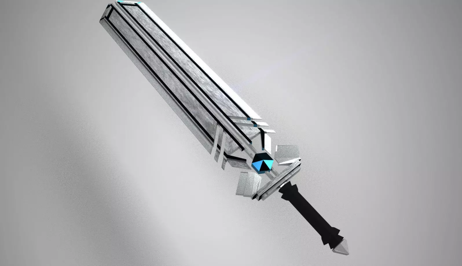 sword with light 3D model_0