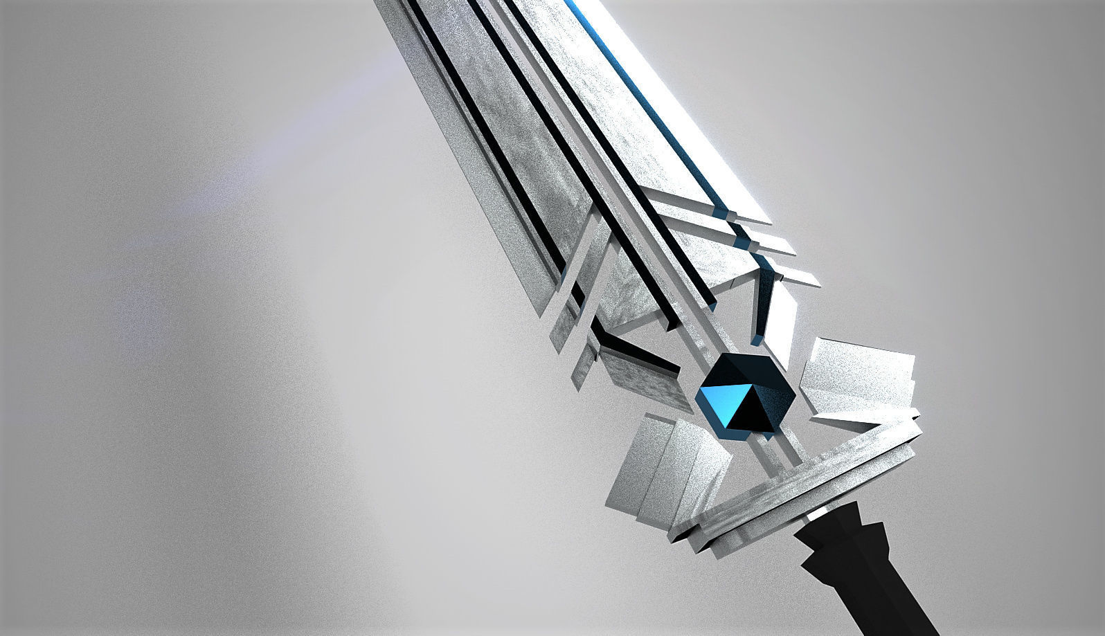 sword with light 3D model_2