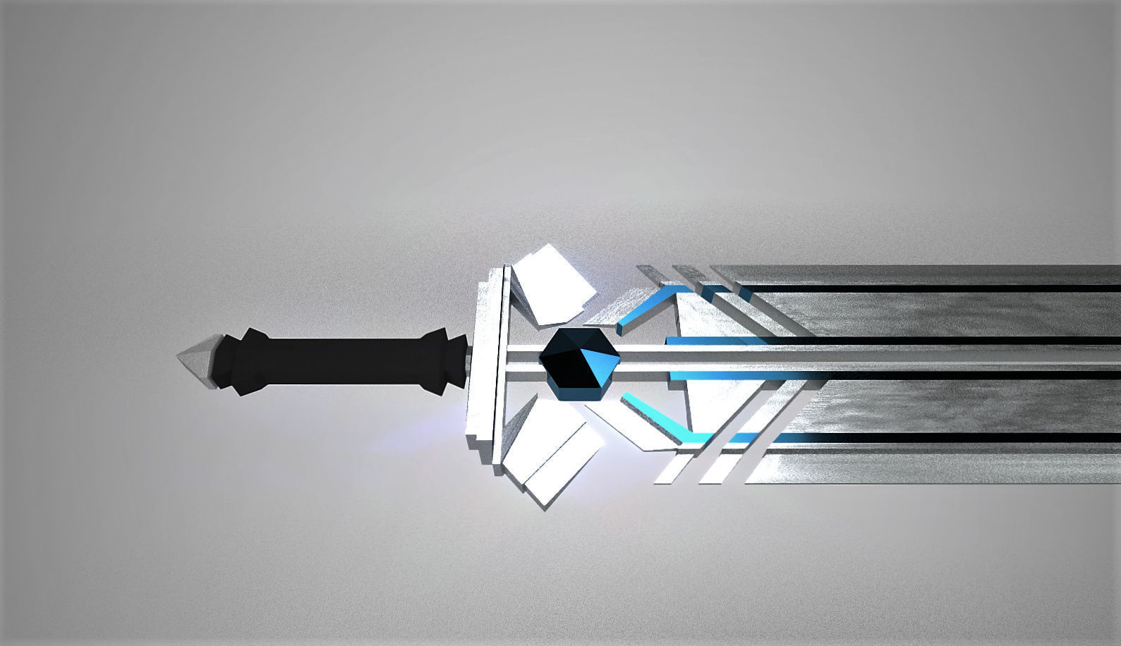 sword with light 3D model_1