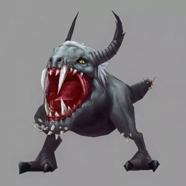 Devias Monster 01 - Worm Low-poly 3D model_0