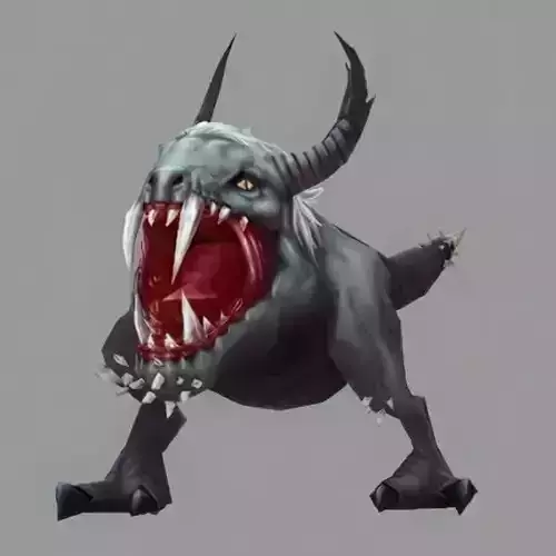 Devias Monster 01 - Worm Low-poly 3D model Devias Monster 01 - Worm Low-poly 3D model