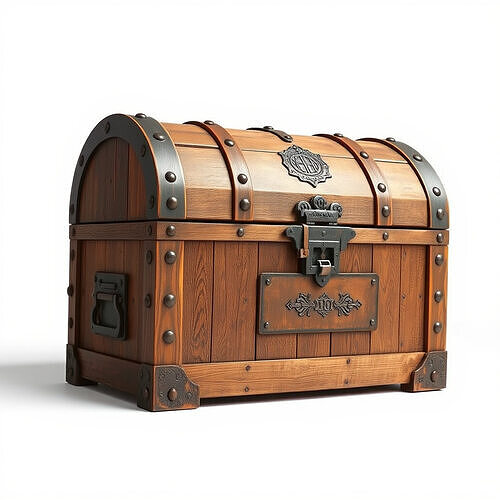 Medieval Treasure Chest Model Pack Low-poly 3D model