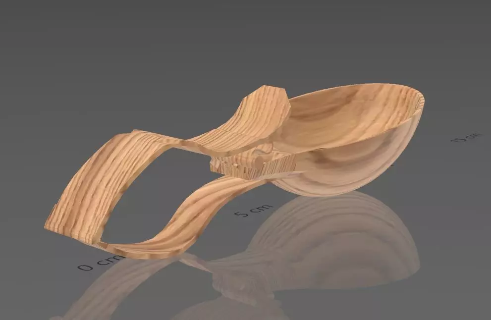 Modern Utensil SPOON CLAMP 3D model_4