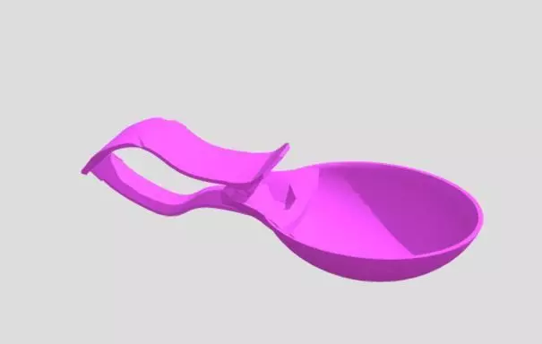 Modern Utensil SPOON CLAMP 3D model_5