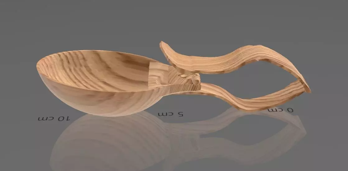 Modern Utensil SPOON CLAMP 3D model_3