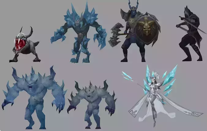 Devias Monsters 3D Model Collection