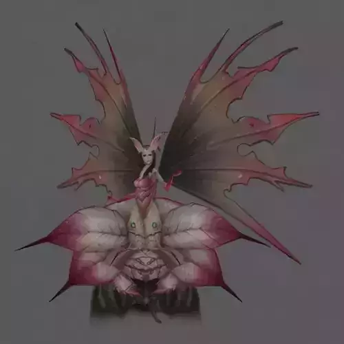 Noria Monster 08 - Forest Queen Low-poly 3D model