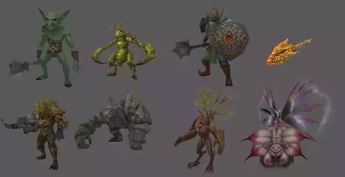 Noria Monsters 3D Model Collection