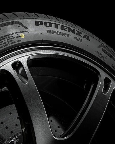 Bridgestone Potenza Sport AS 225 45 R18 95W 3D model 4
