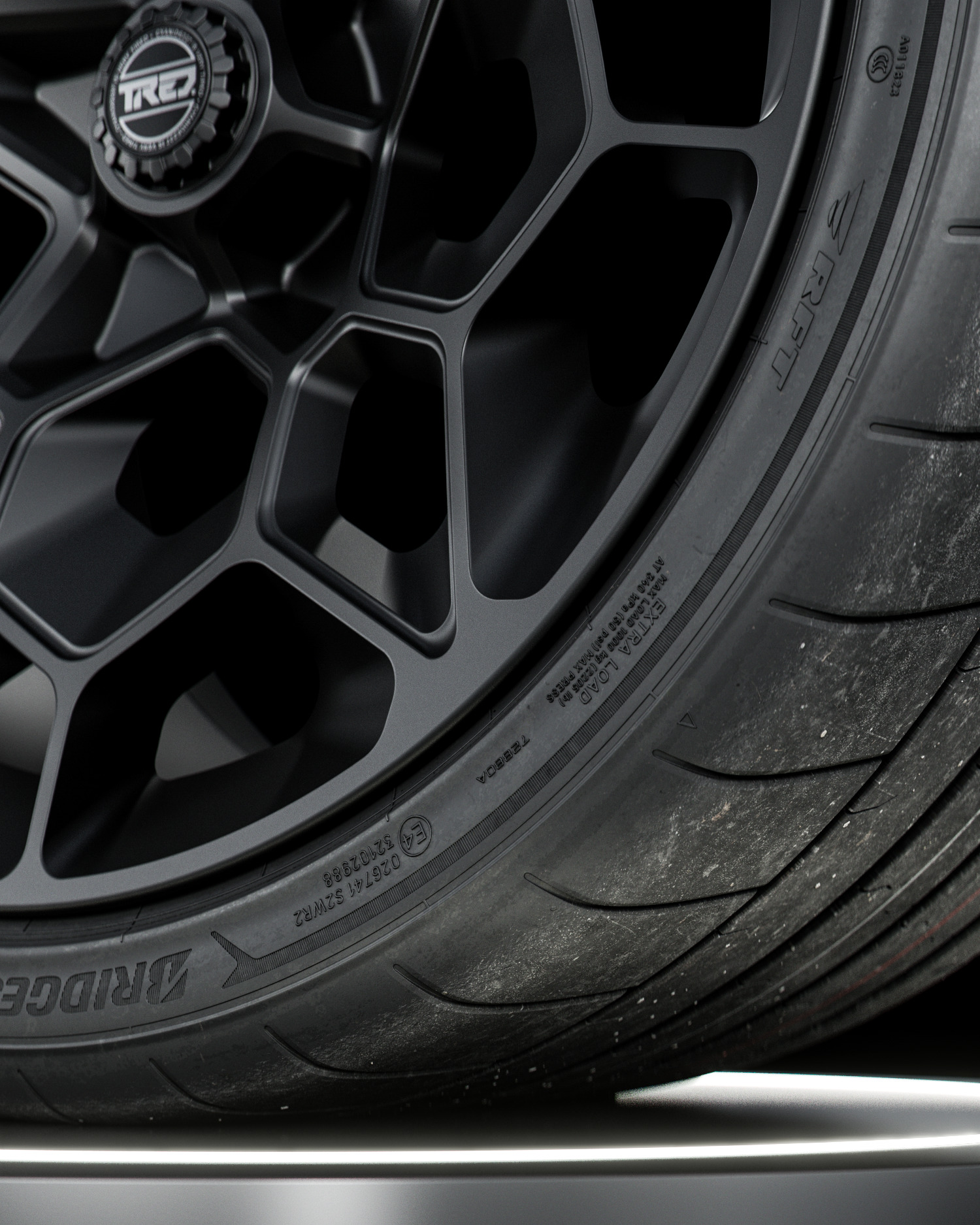 Bridgestone Potenza Sport 355 25 ZRF R22 3D model_3