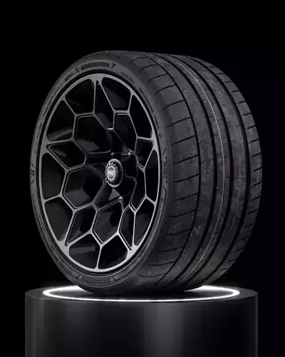 Bridgestone Potenza Sport 355 25 ZRF R22 3D model