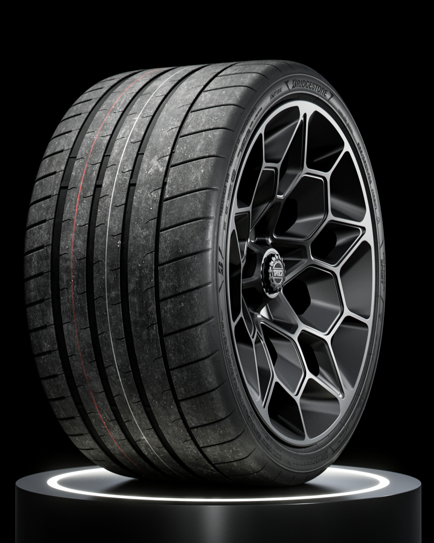 Bridgestone Potenza Sport 355 25 ZRF R22 3D model_5