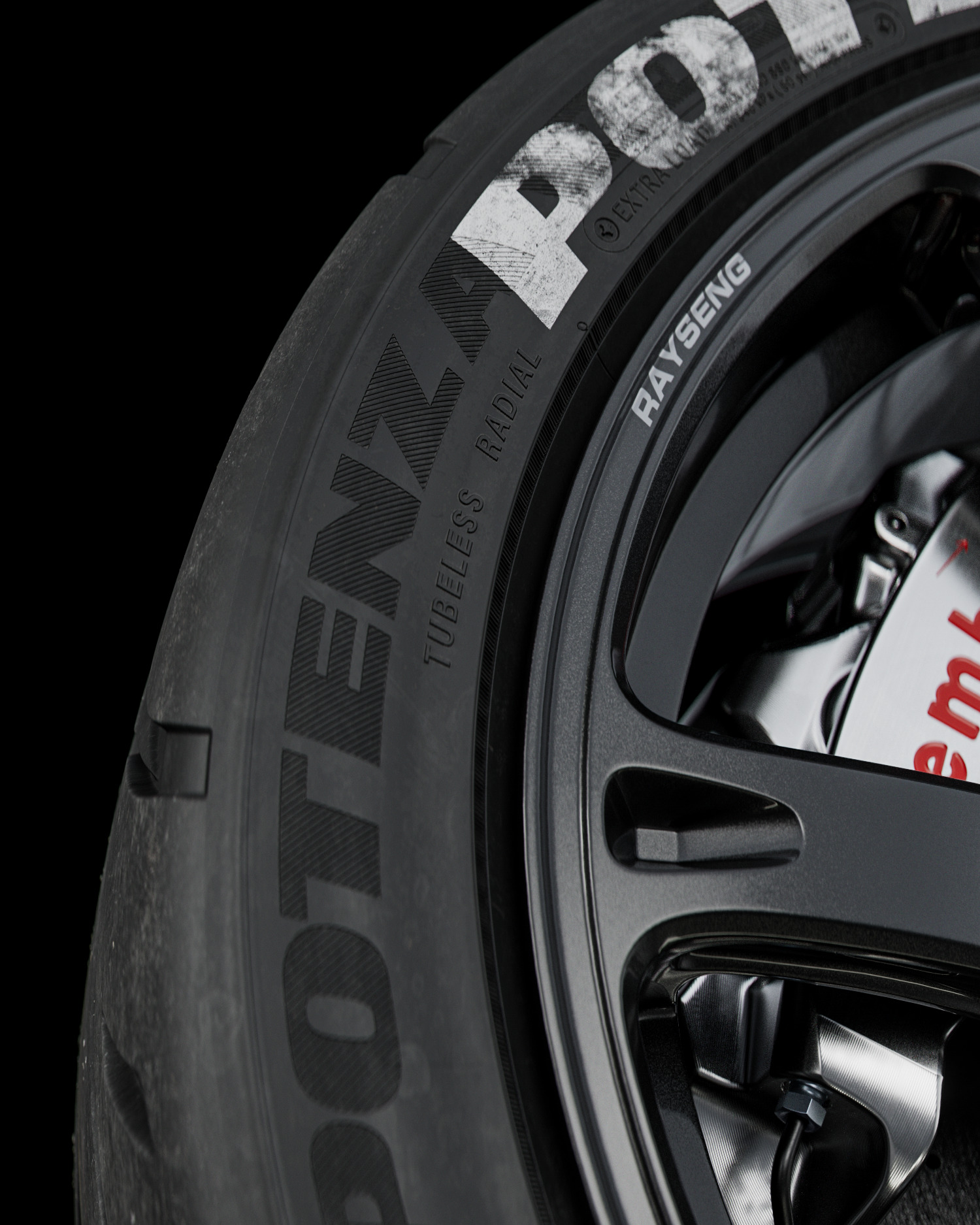 Bridgestone Potenza RE 11S 265 40 R18 93W 3D model | CGTrader