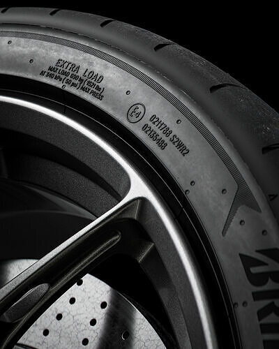 Bridgestone Potenza Race 235 40 R18 3D model 4