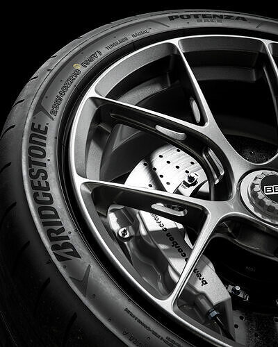 Bridgestone Potenza Race 235 40 R18 3D model 5