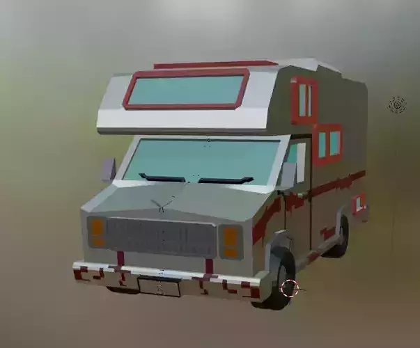 CARAVAN LOW POLY STYLE