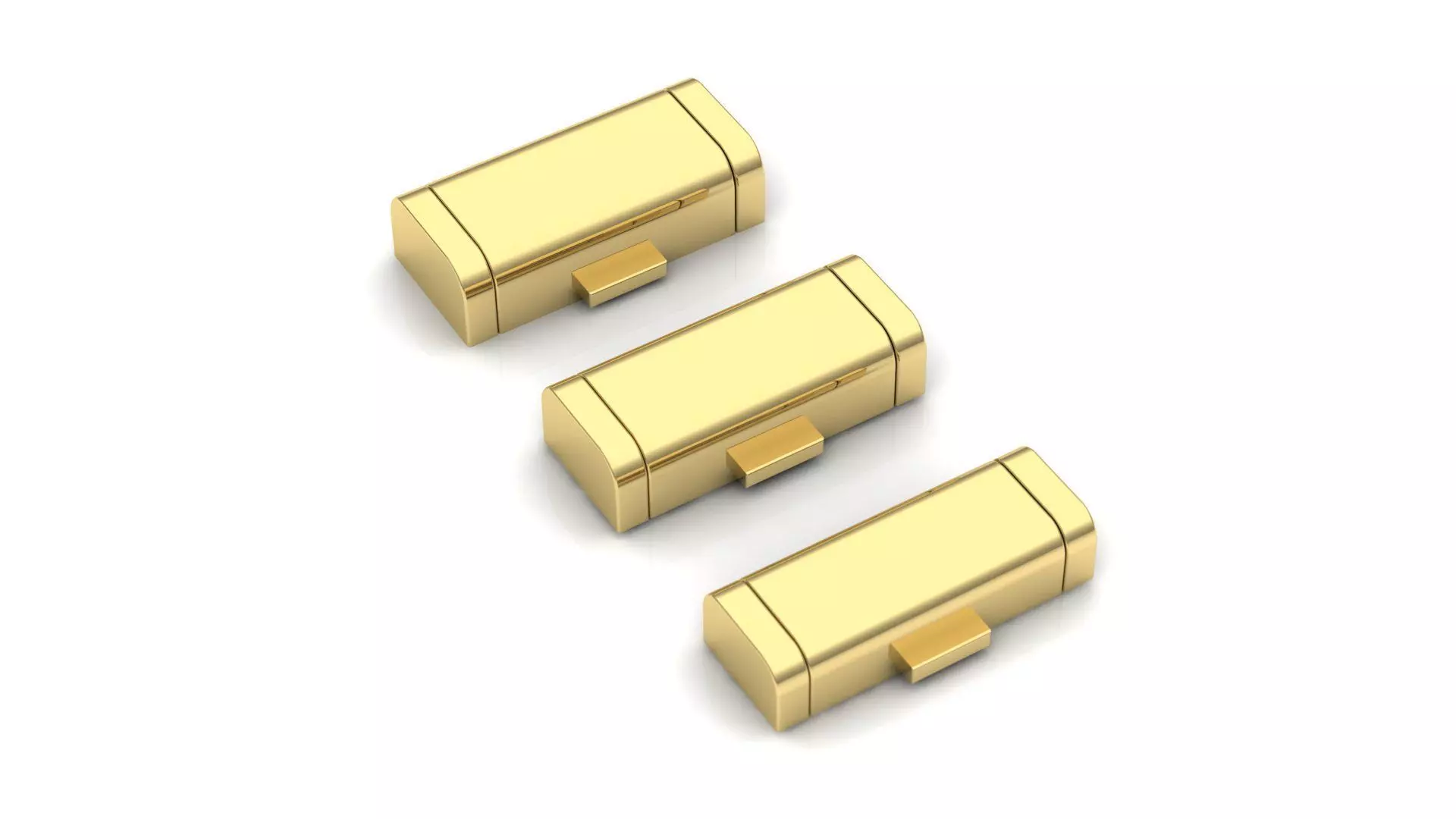 PACK Cuban Locks Clasp 8mm 9mm 10mm 3D print model_0