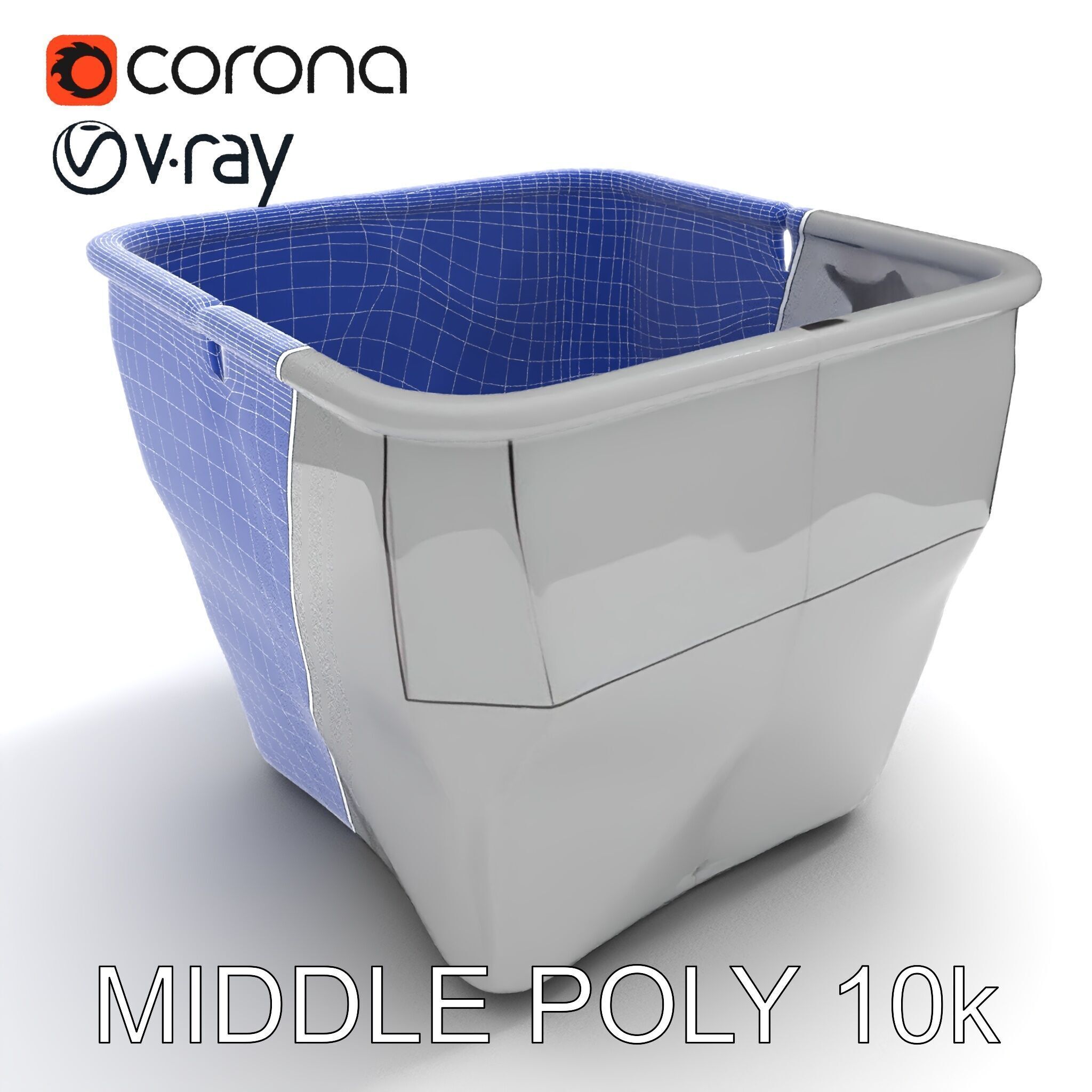 Geometric Planter Model Pack Low-poly 3D model_6