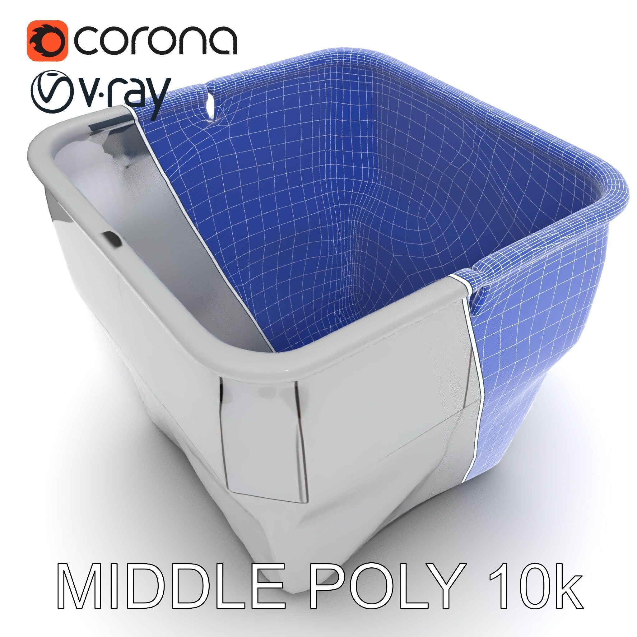 Geometric Planter Model Pack Low-poly 3D model_25
