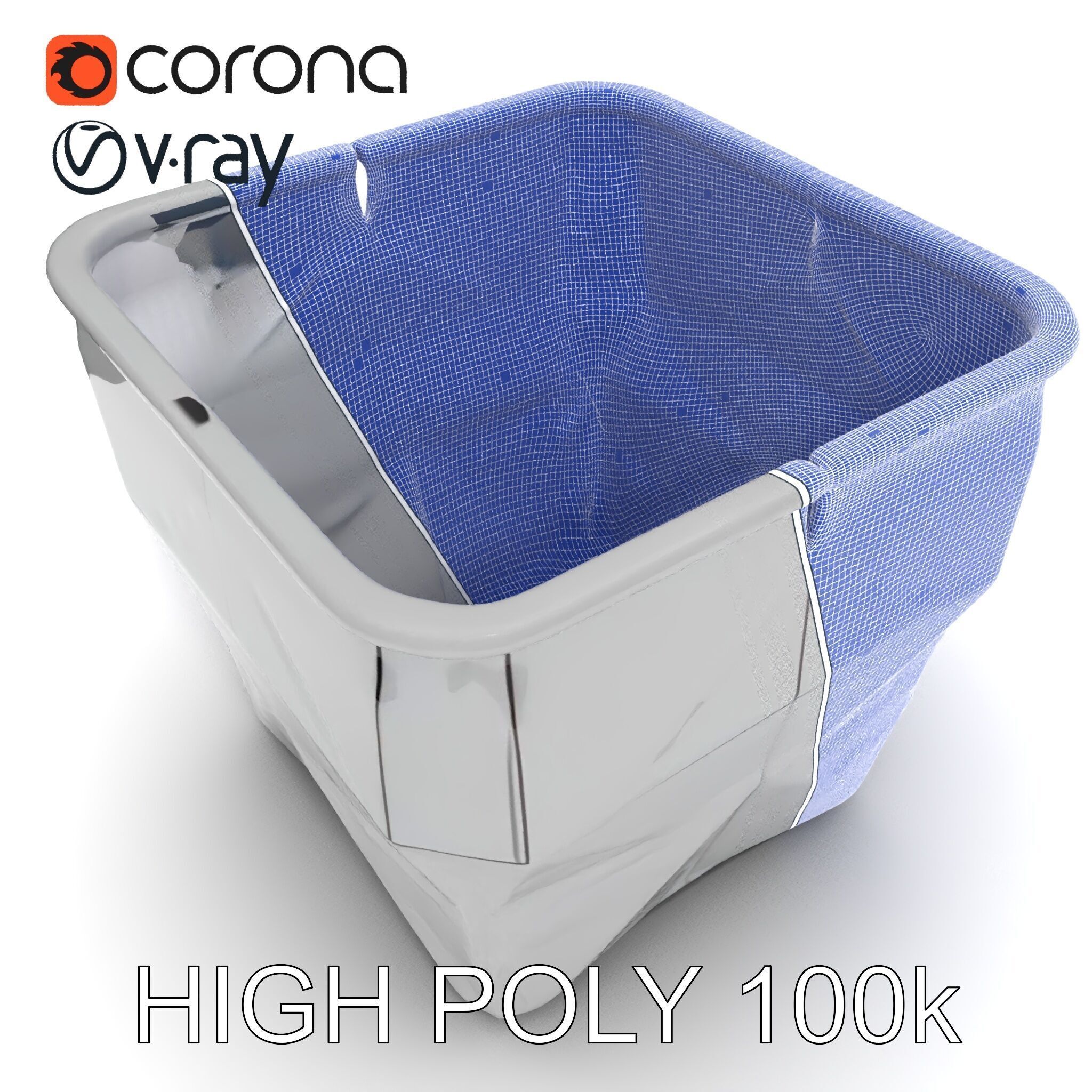 Geometric Planter Model Pack Low-poly 3D model_35