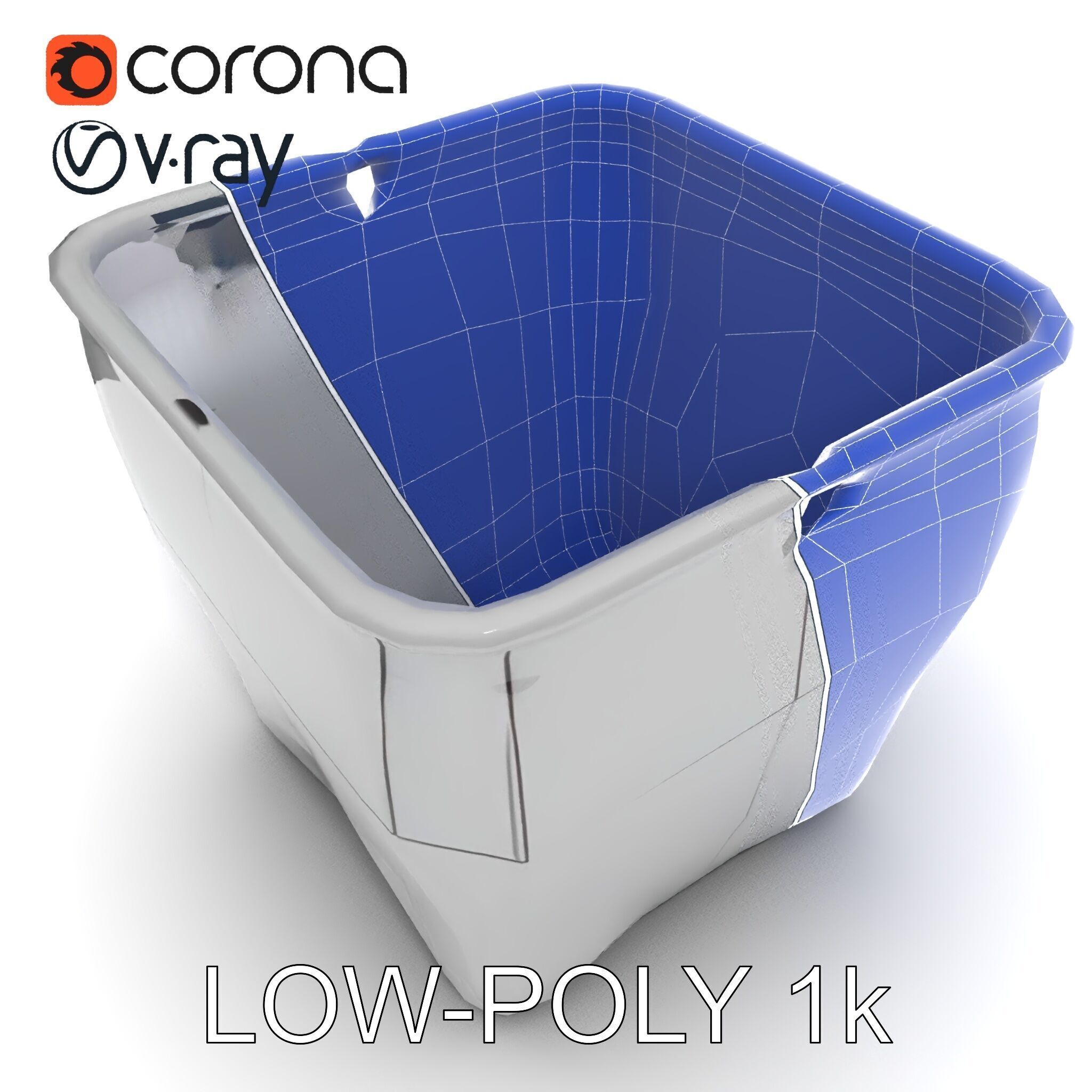 Geometric Planter Model Pack Low-poly 3D model_18
