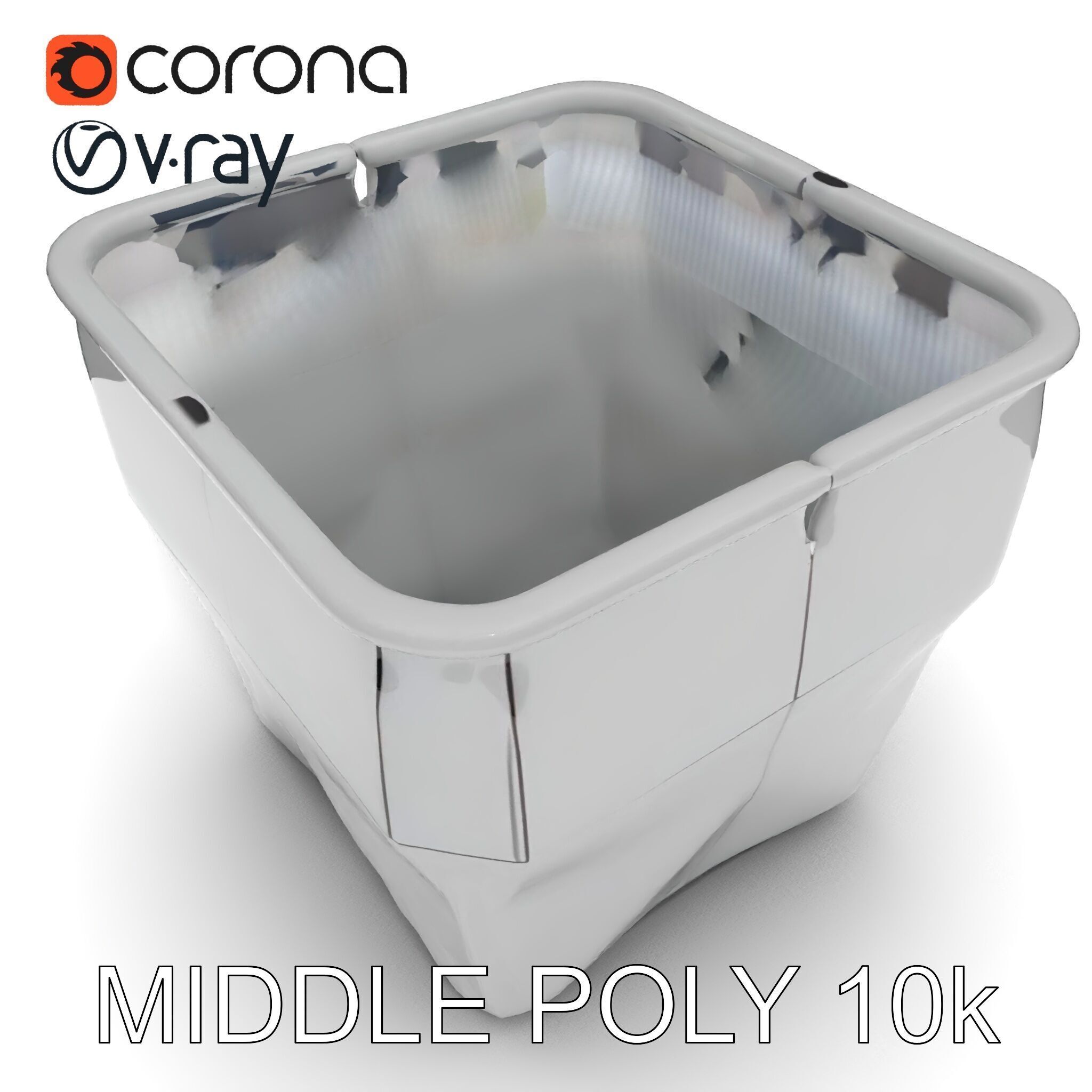 Geometric Planter Model Pack Low-poly 3D model_27