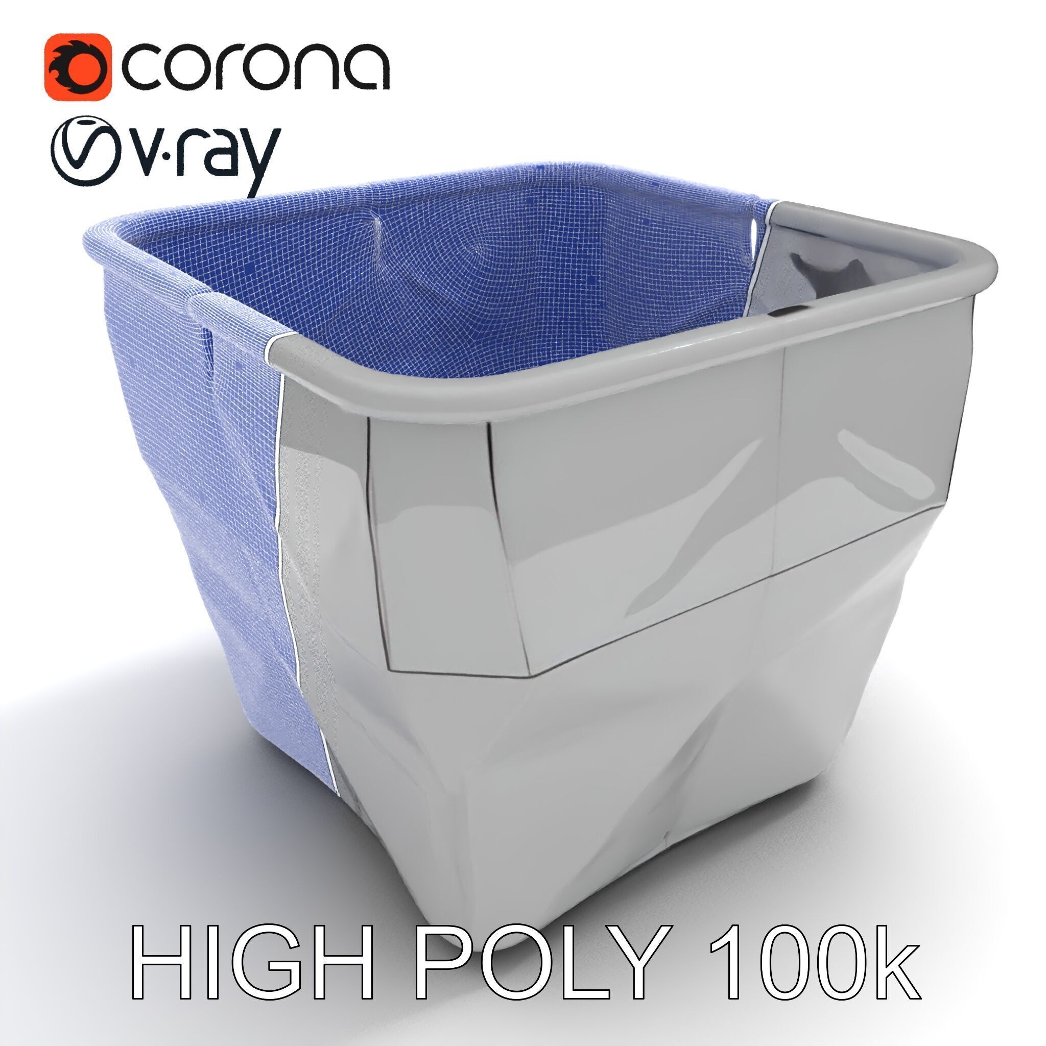 Geometric Planter Model Pack Low-poly 3D model_19