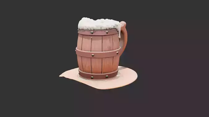 Tavern Mug with Spilled Ale