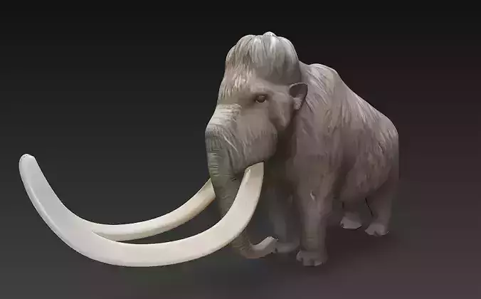 Mammoth 3D Model Basic - Low Poly Low-poly 3D model