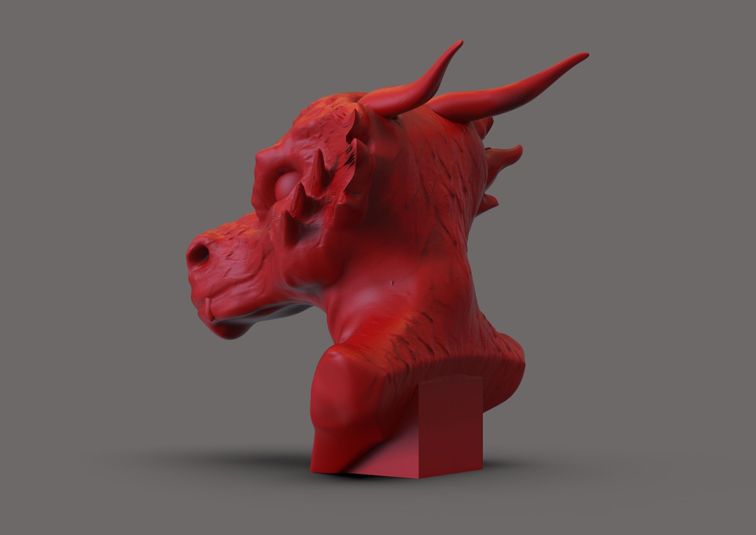 Dragon Head 3D print model_4