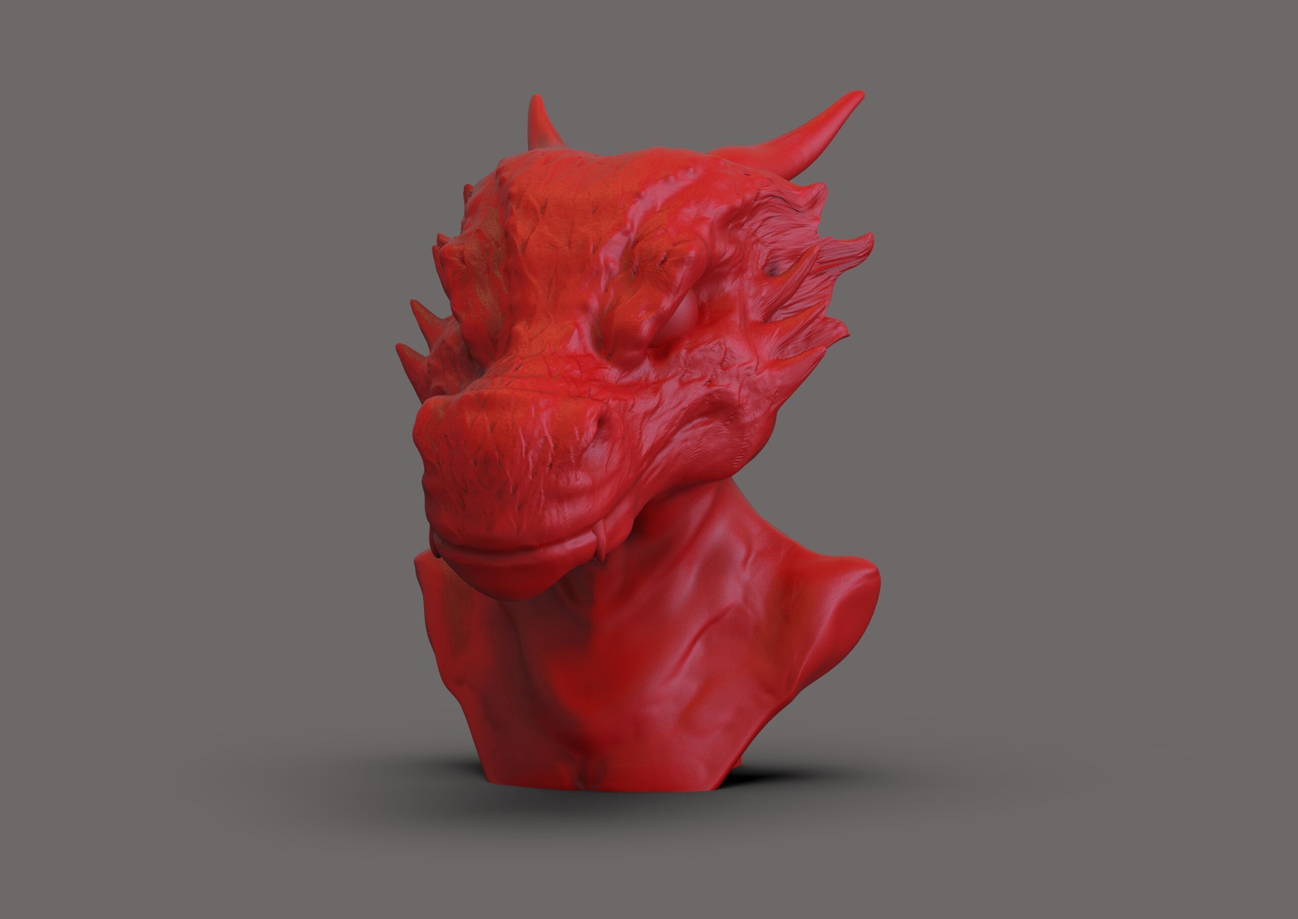 Dragon Head 3D print model_1
