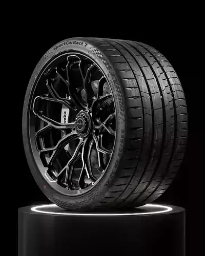 Continental Sport Contact 7 335 25 ZR22 105Y 3D model