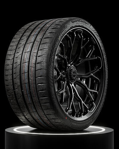 Continental Sport Contact 7 335 25 ZR22 105Y 3D model 6