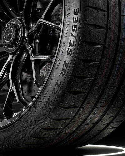 Continental Sport Contact 7 335 25 ZR22 105Y 3D model 5