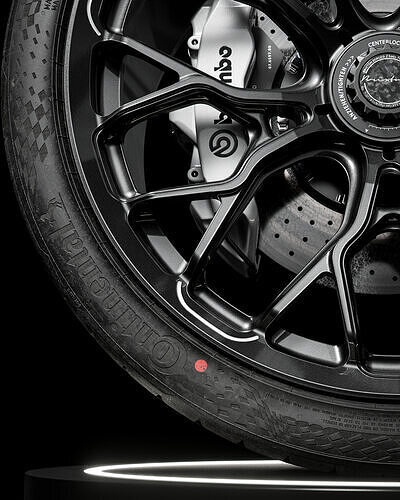 Continental Sport Contact 7 335 25 ZR22 105Y 3D model 4