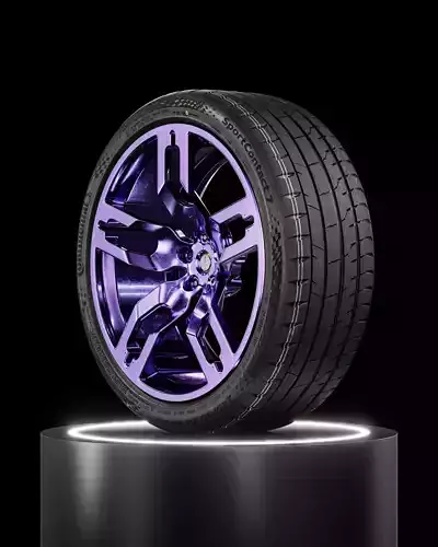 Continental Sport Contact 7 245 30 R20 3D model