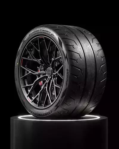 Continental Extreme Contact Force 345 30 ZR19 3D model