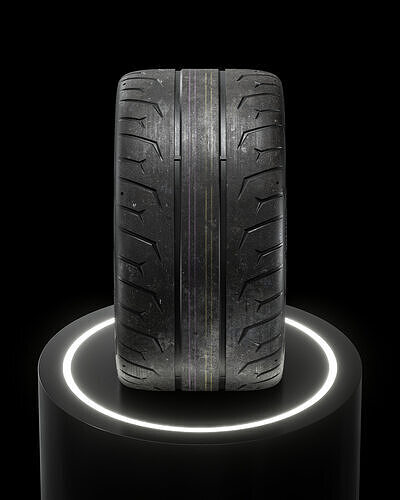 Continental Extreme Contact Force 345 30 ZR19 3D model 7